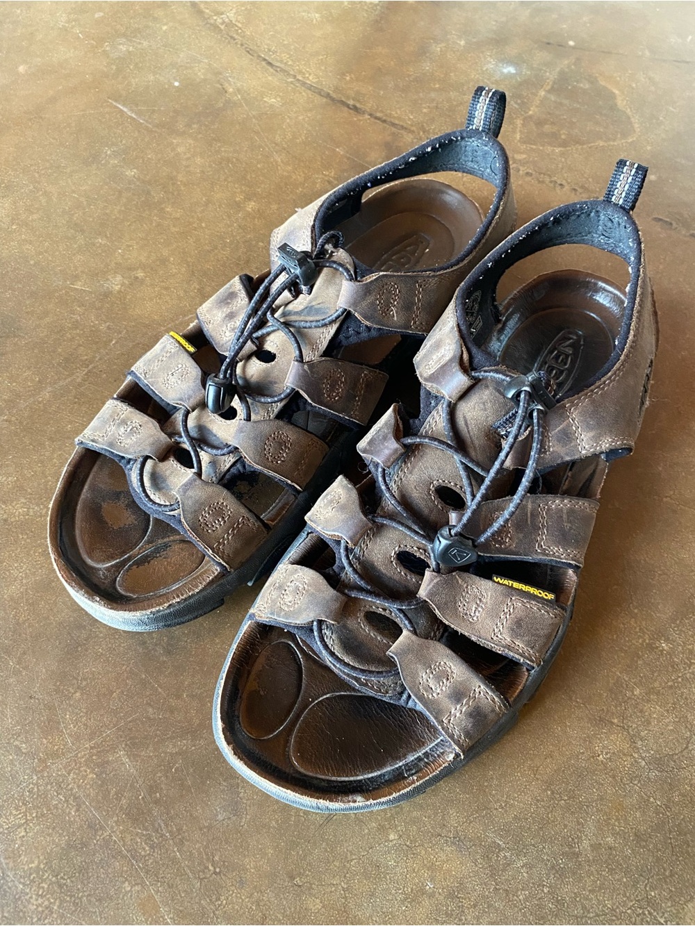 Keen Brown Leather Outdoor Waterproof Sandals